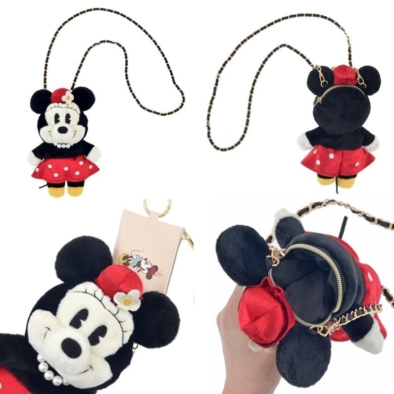 【迪士尼代購】部分現貨在台 迪士尼 米妮 瑪麗貓 魯斯佛 路西法 單肩包 女包 迪士尼包包 小包 手拿包 日本迪士尼-細節圖3