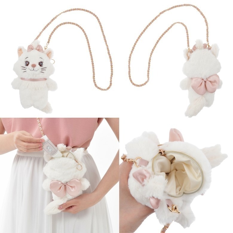 【迪士尼代購】部分現貨在台 迪士尼 米妮 瑪麗貓 魯斯佛 路西法 單肩包 女包 迪士尼包包 小包 手拿包 日本迪士尼-細節圖4