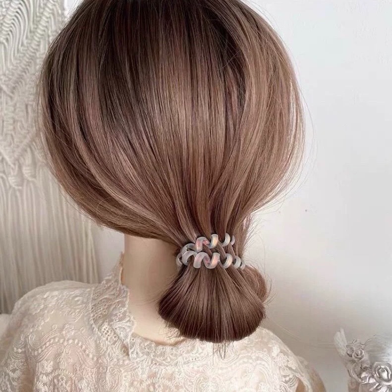 電話線髮圈 無痕髮圈 綁頭髮 韓系髮圈 橡皮筋 髮飾 髮束 磨砂霧面電話線髮圈 鐳射髮圈 人魚姬髮圈 螢光色 丸子頭-細節圖8