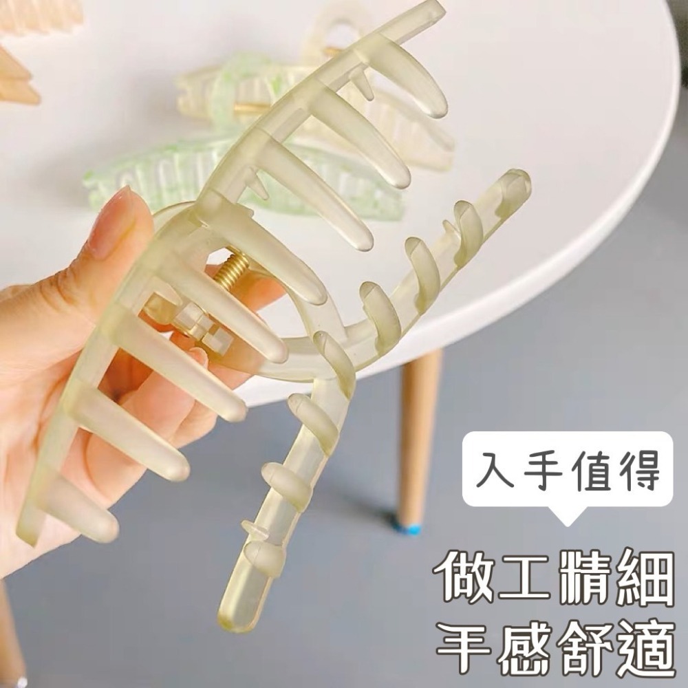 霧面鯊魚夾 鯊魚夾 磨砂鯊魚夾 髮夾 交叉夾 髮飾 抓夾 夾子 韓系鯊魚夾 大抓夾 洗澡髮夾 大號抓夾 磨砂抓夾 大髮夾-細節圖3