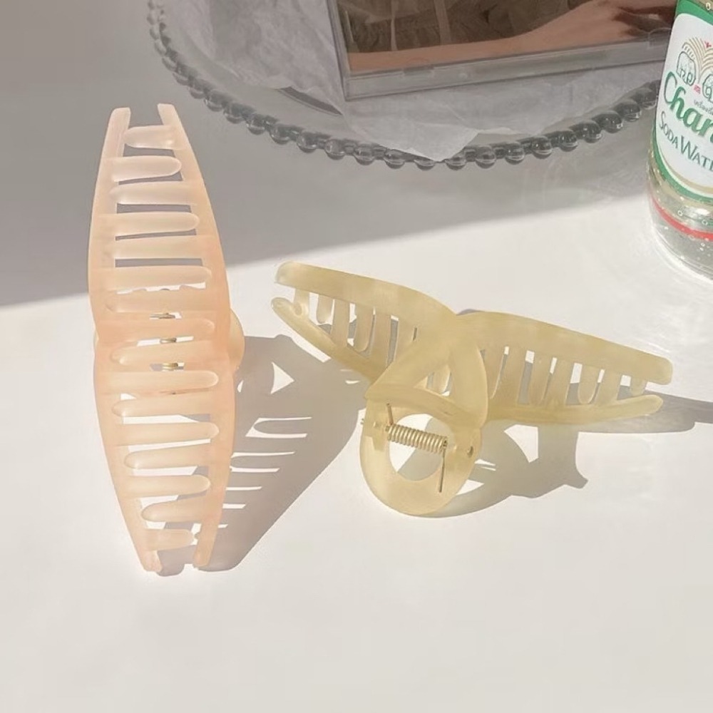 霧面鯊魚夾 鯊魚夾 磨砂鯊魚夾 髮夾 交叉夾 髮飾 抓夾 夾子 韓系鯊魚夾 大抓夾 洗澡髮夾 大號抓夾 磨砂抓夾 大髮夾-細節圖6