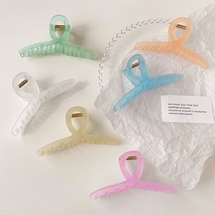 霧面鯊魚夾 鯊魚夾 磨砂鯊魚夾 髮夾 交叉夾 髮飾 抓夾 夾子 韓系鯊魚夾 大抓夾 洗澡髮夾 大號抓夾 磨砂抓夾 大髮夾-細節圖9