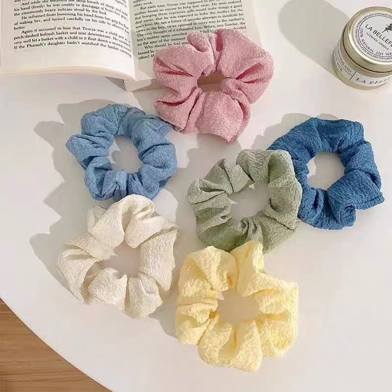 大腸髮圈 髮圈 大腸圈 髮飾 素色髮圈 頭繩 可愛髮圈 大腸圈髮束 馬尾髮圈 彈力髮圈 彈力髮束 韓國髮圈髮束 綁頭髮-細節圖7