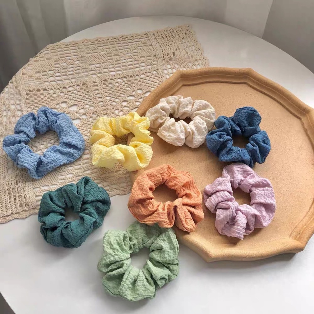 大腸髮圈 髮圈 大腸圈 髮飾 素色髮圈 頭繩 可愛髮圈 大腸圈髮束 馬尾髮圈 彈力髮圈 彈力髮束 韓國髮圈髮束 綁頭髮-細節圖9