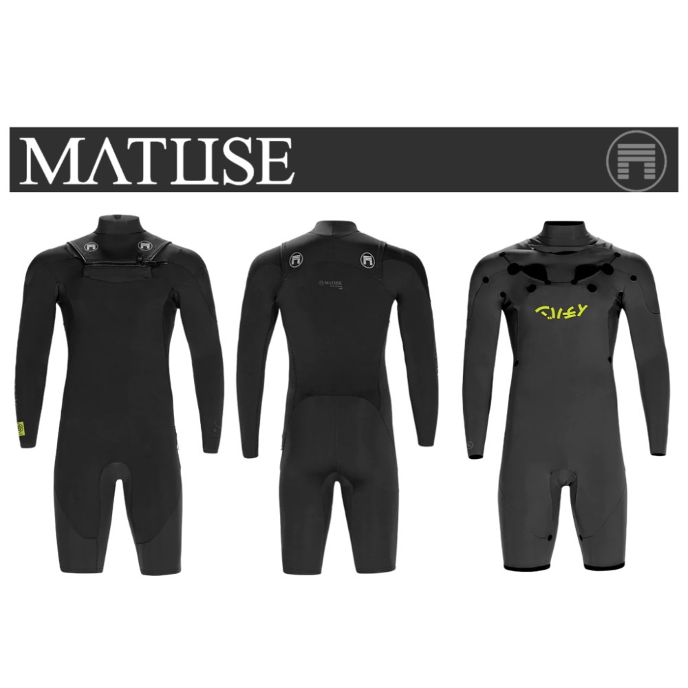 Matuse DANTE 2mm 胸拉 長袖短褲 衝浪 防寒衣-規格圖2