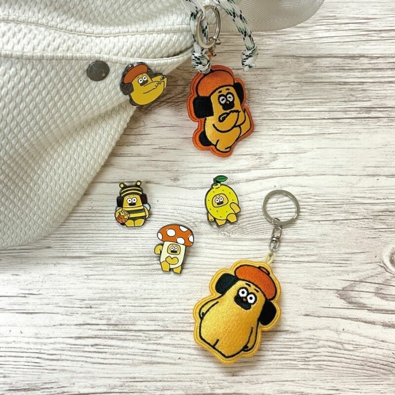 ⎪厭世文具⎪OHIGEnoPON 胡子碰碰刺繡鑰匙圈-細節圖7