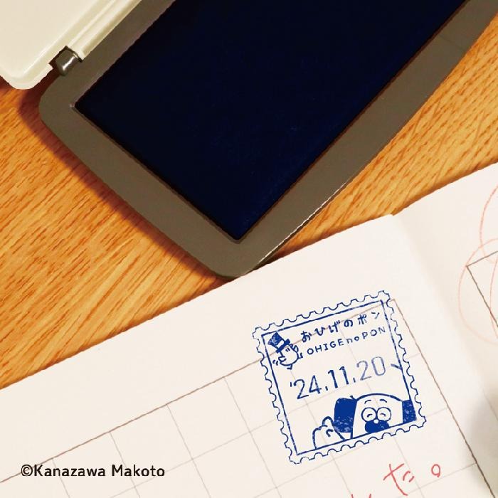 ⎪厭世文具⎪OHIGEnoPON 胡子碰碰 日本郵局限定印台-細節圖5