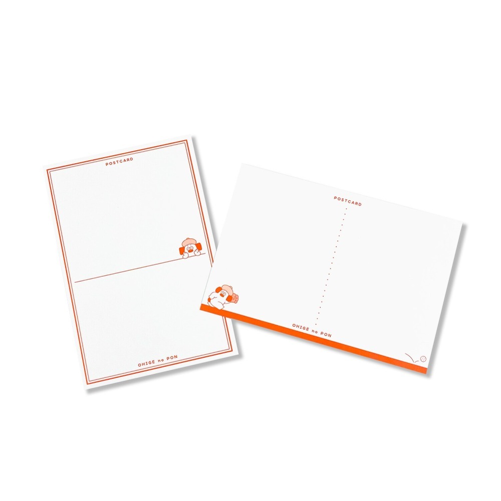⎪厭世文具⎪OHIGEnoPON 胡子碰碰 明信片 一組2入-細節圖5