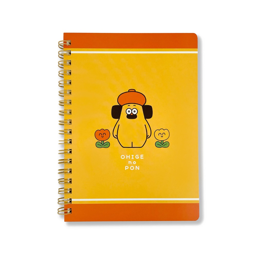 ⎪厭世文具⎪OHIGEnoPON 胡子碰碰 線圈方眼筆記本 B6-規格圖5