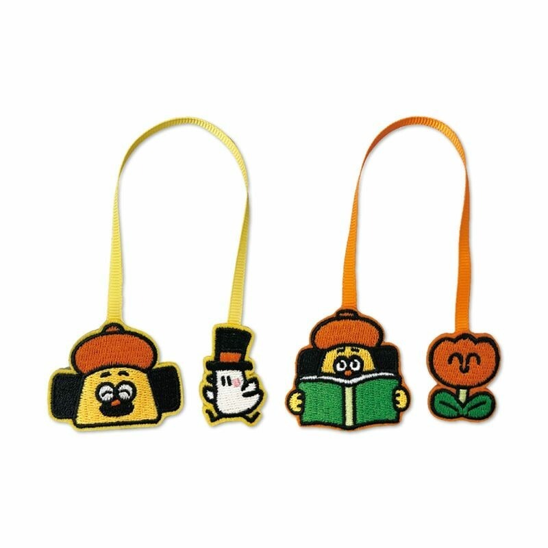 ⎪厭世文具⎪OHIGEnoPON 胡子碰碰 刺繡書籤-細節圖4