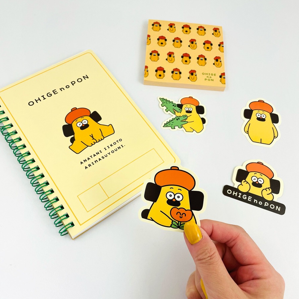 ⎪厭世文具⎪OHIGEnoPON 胡子碰碰 造型貼紙-細節圖10