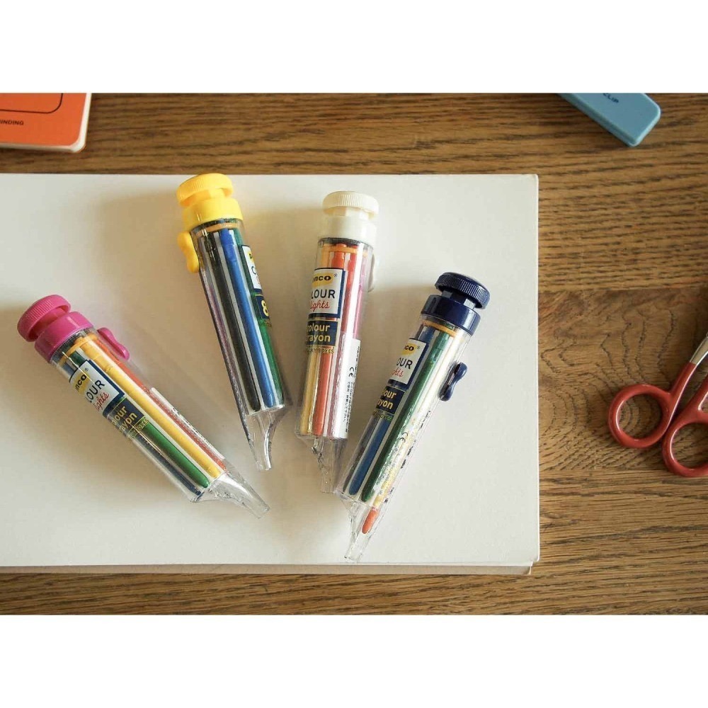 ⎪厭世文具⎪日本 Hightide penco 8色轉盤式旋轉蠟筆-細節圖5