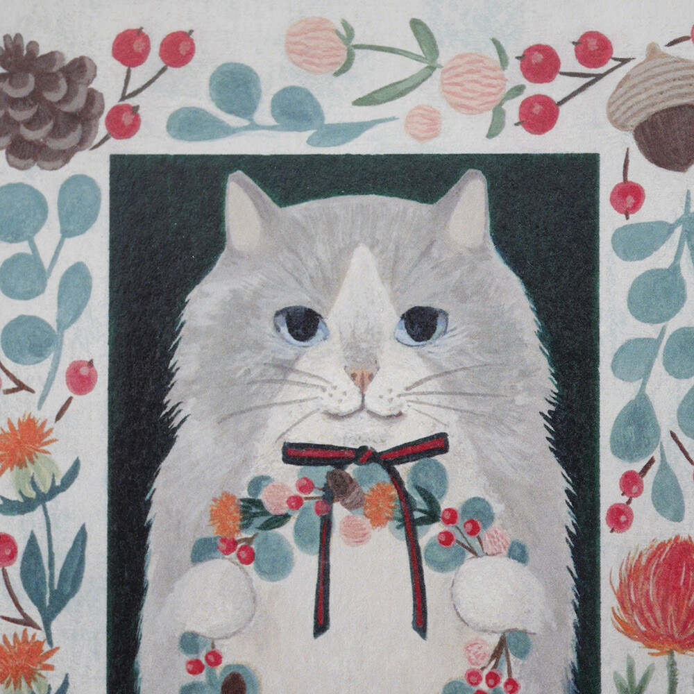 ⎪厭世文具⎪日本知名插畫 4legs 長毛貓明信片-細節圖2