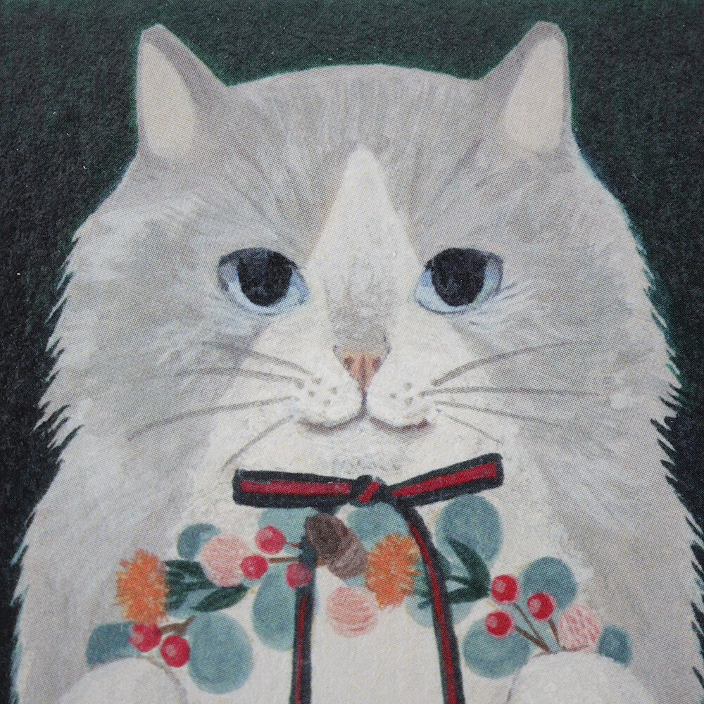 ⎪厭世文具⎪日本知名插畫 4legs 長毛貓明信片-細節圖3