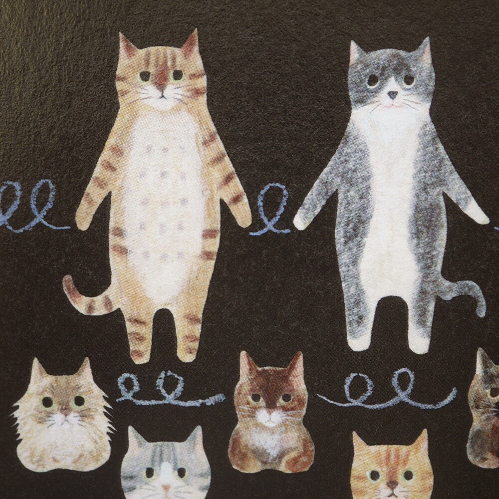 ⎪厭世文具⎪日本知名插畫 4legs 相聚貓咪時刻明信片-細節圖3