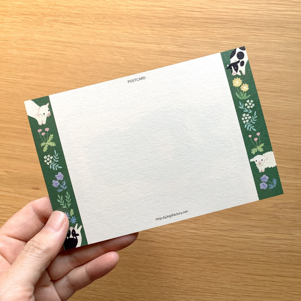 ⎪厭世文具⎪日本知名插畫 4legs 喝牛奶的貓明信片-細節圖2