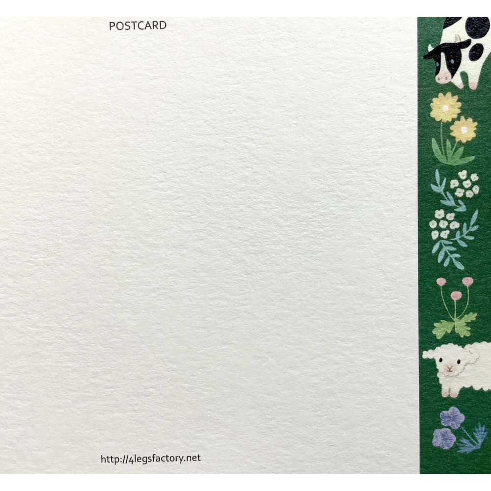 ⎪厭世文具⎪日本知名插畫 4legs 喝牛奶的貓明信片-細節圖7