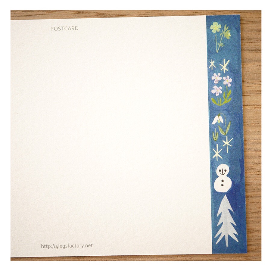 ⎪厭世文具⎪日本知名插畫 4legs 棕白色襪子貓明信片-細節圖4