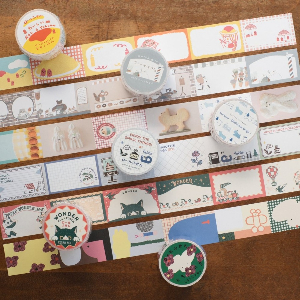 ⎪厭世文具⎪日本 手紙社- 富子飯 卷式便條貼“Delicious RED＆YELLOW”-細節圖3