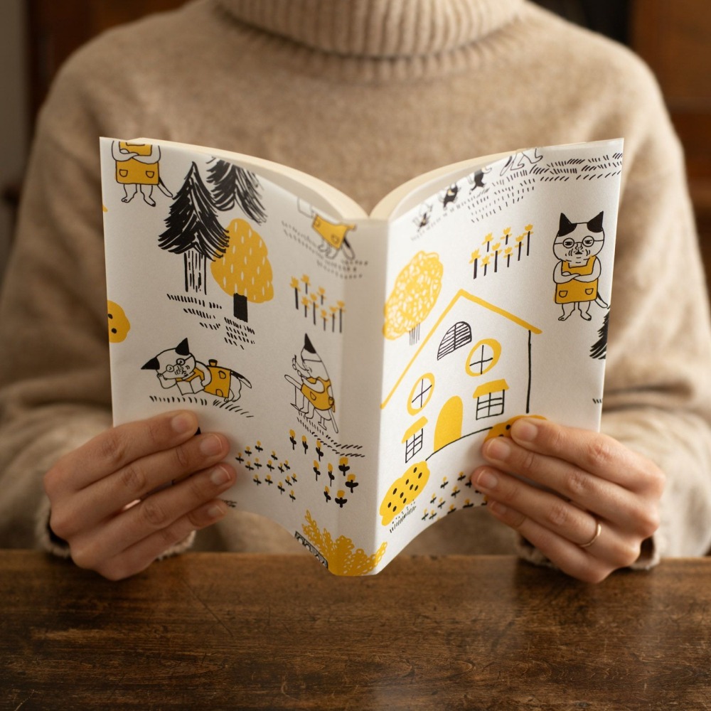 ⎪厭世文具⎪日本 手紙社- 柴田啟子  戴眼鏡的貓 包裝紙 3張一包-細節圖9