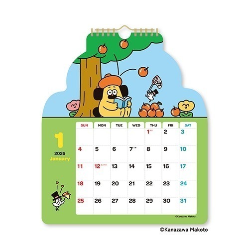 ⎪厭世文具⎪OHIGEnoPON 胡子碰碰 2026年曆 掛曆 桌曆-細節圖2