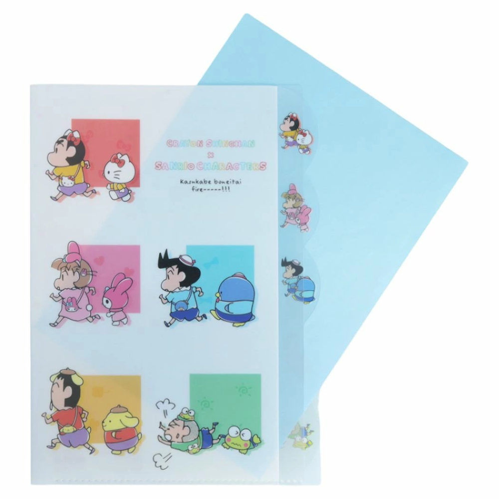 ⎪厭世文具⎪蠟筆小新 Sanrio x Hello Kitty 聯名資料夾-細節圖2