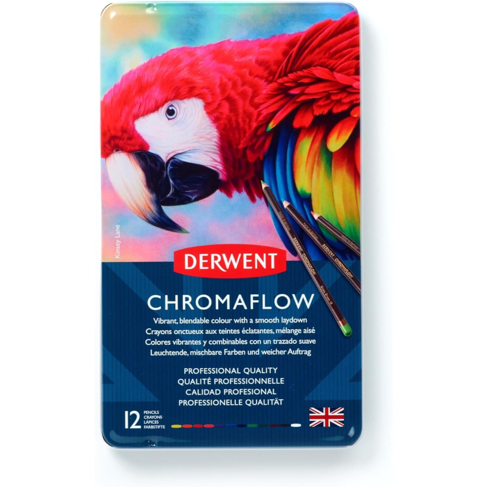 ⎪厭世文具⎪英國 DERWENT CHROMAFLOW 油性色鉛筆 12色-細節圖2