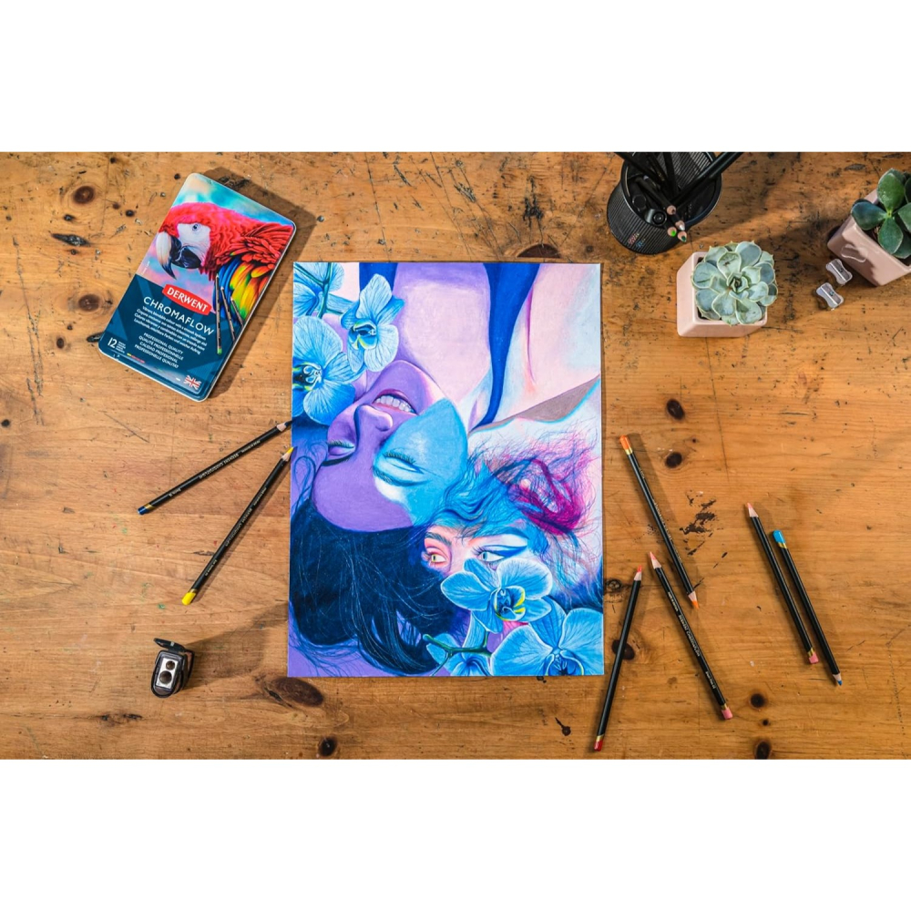 ⎪厭世文具⎪英國 DERWENT CHROMAFLOW 油性色鉛筆 12色-細節圖8