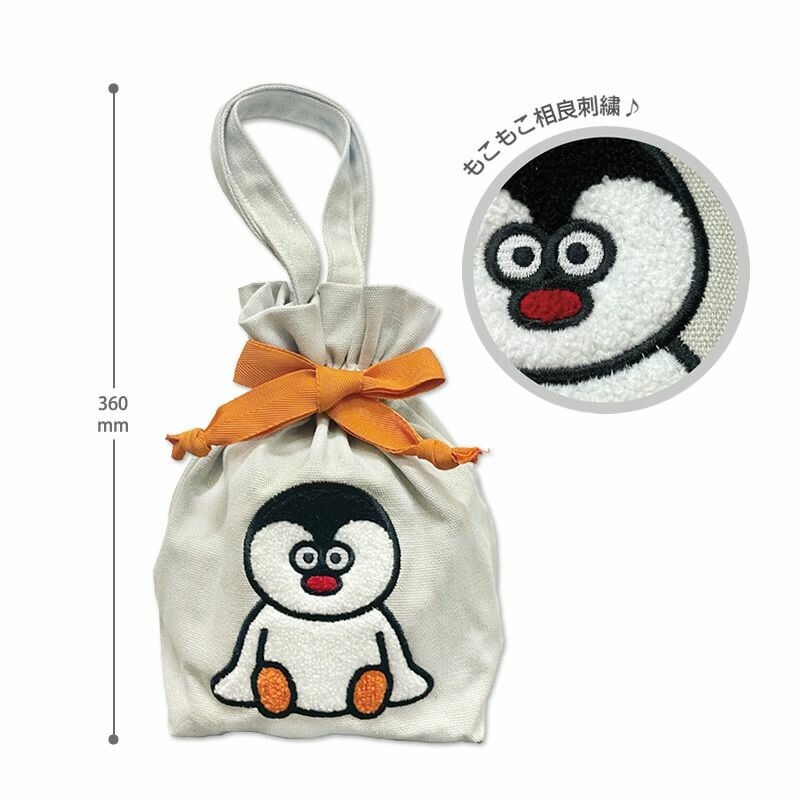 ⎪厭物日.studio⎪PINGU×松本 聯名企鵝 刺繡便當袋小錢包 松下セイジ-細節圖3