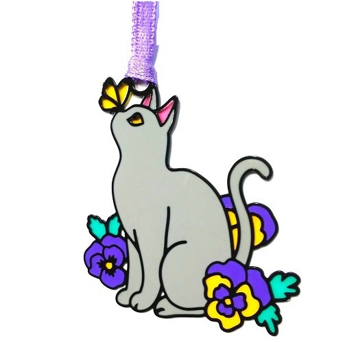 ⎪厭世文具⎪日本手工彩色玻璃風格書籤 貓咪系列-細節圖6