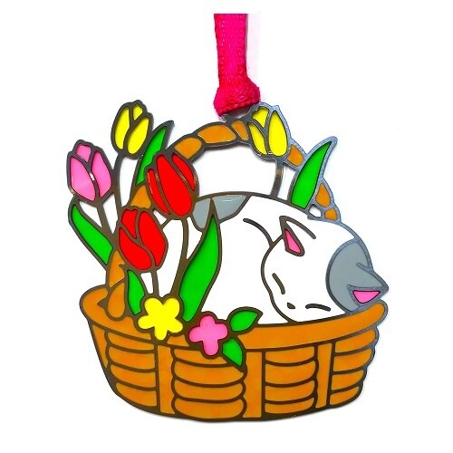 ⎪厭世文具⎪日本手工彩色玻璃風格書籤 貓咪系列-規格圖7