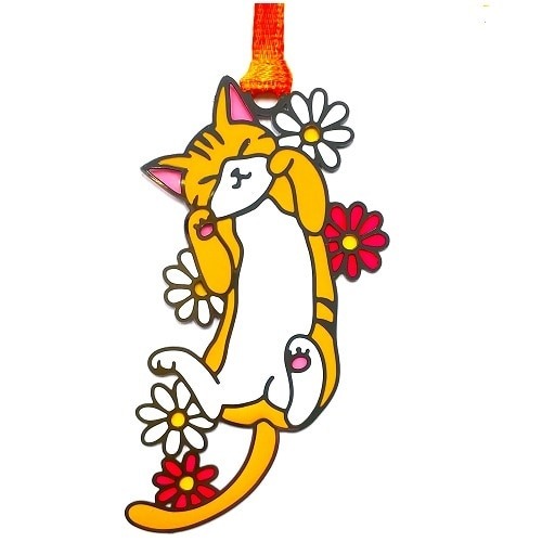 ⎪厭世文具⎪日本手工彩色玻璃風格書籤 貓咪系列-規格圖7