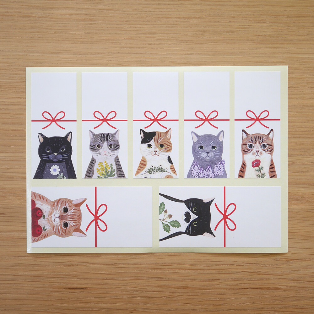 ⎪厭世文具⎪日本知名插畫家 4legs 貓咪裝飾貼紙-細節圖8