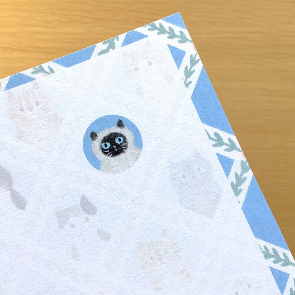 ⎪厭世文具⎪日本知名插畫家 4legs 貓的臉明信片-細節圖5