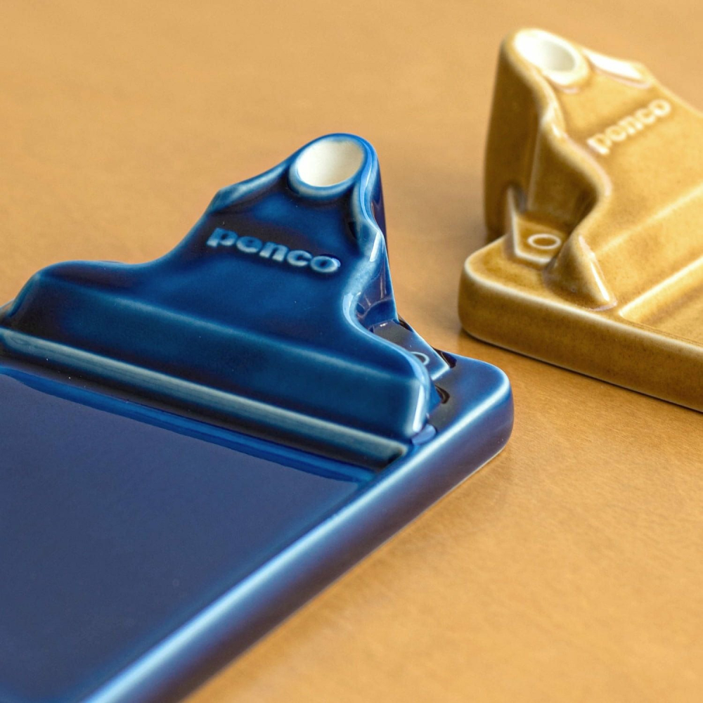 ⎪厭世文具⎪日本 HIGHTIDE Penco 陶瓷便條紙筆座 線香座 藍色-細節圖2