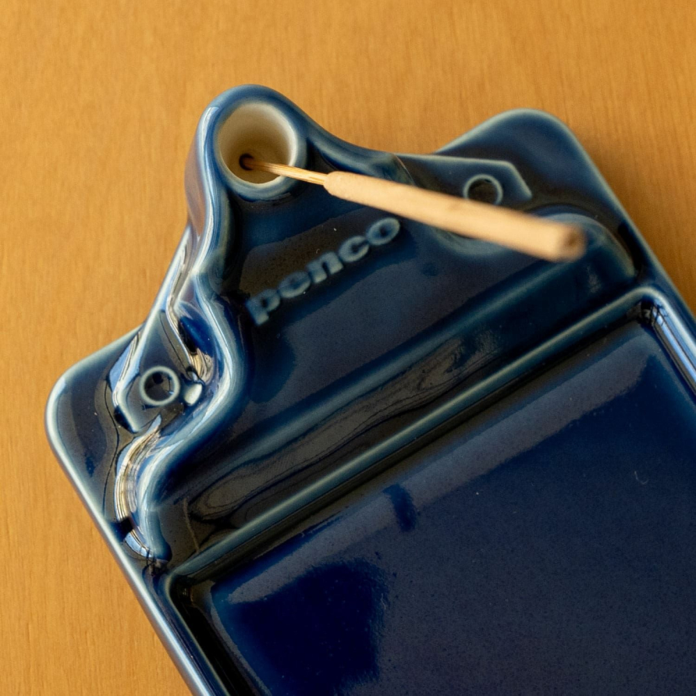 ⎪厭世文具⎪日本 HIGHTIDE Penco 陶瓷便條紙筆座 線香座 藍色-細節圖8