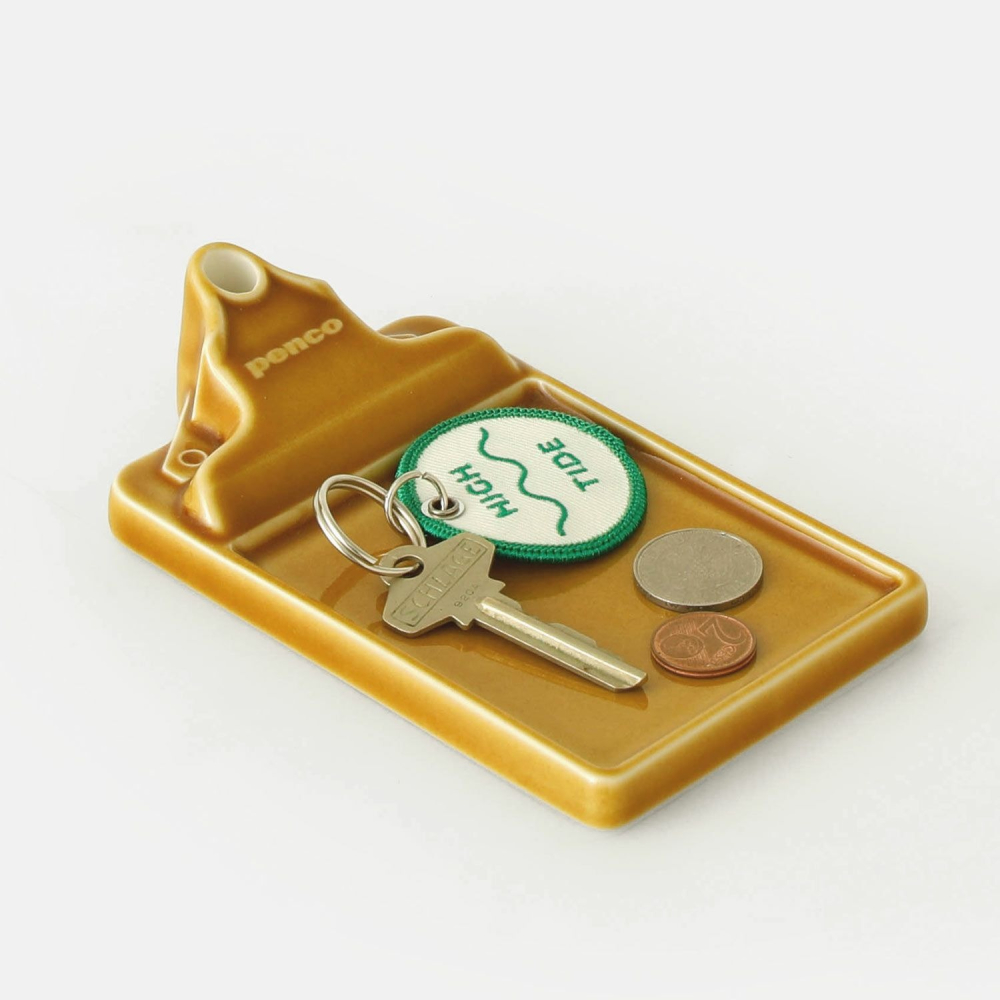 ⎪厭世文具⎪日本 HIGHTIDE Penco 陶瓷便條紙筆座 線香座 棕色-細節圖4