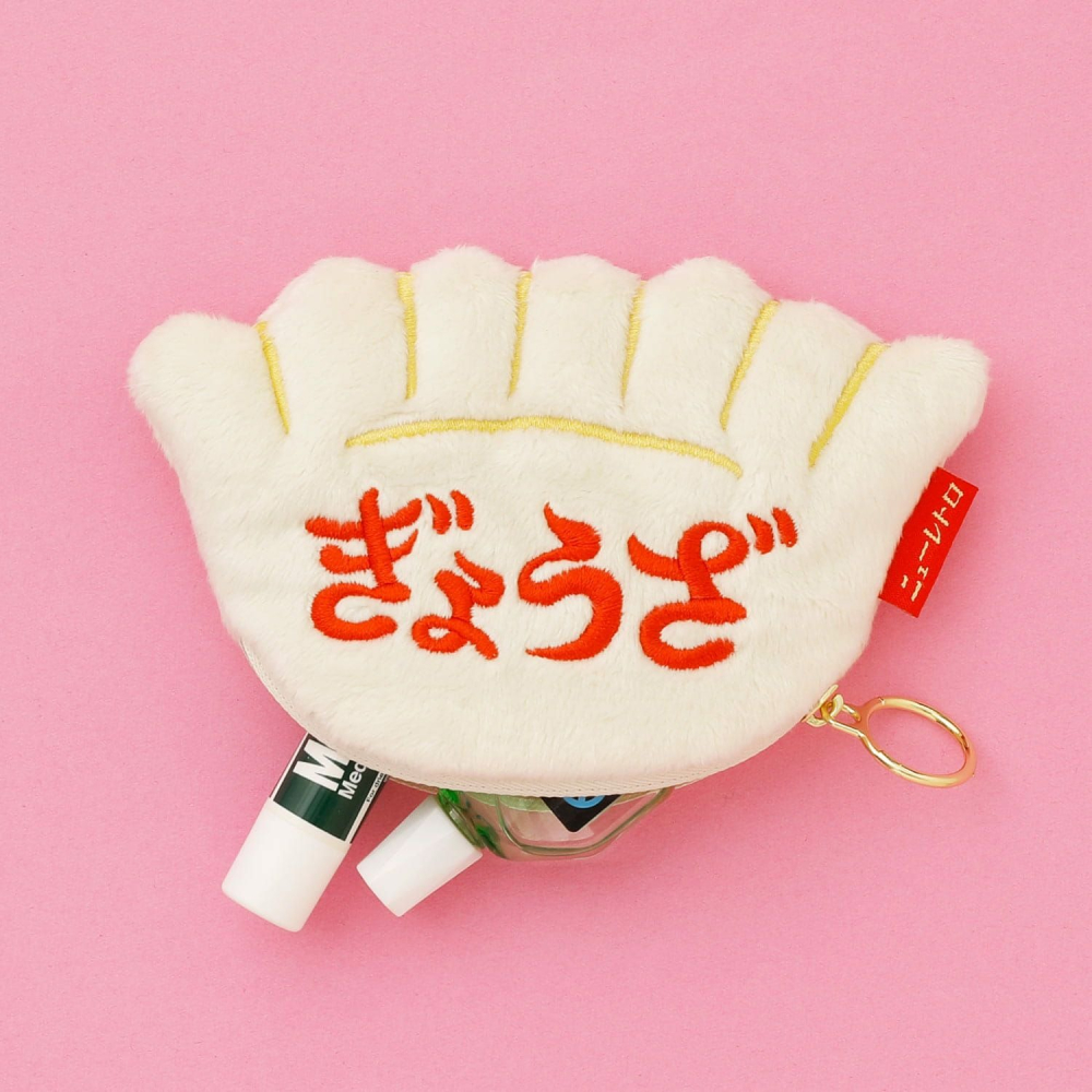 ⎪厭世文具⎪日本 HIGHTIDE New Retro復古造型收納包/ 餃子-細節圖4