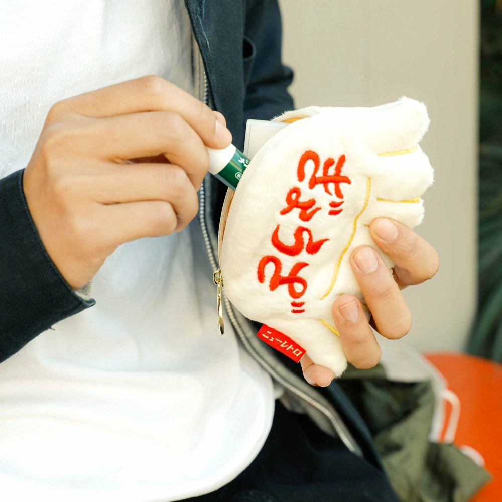 ⎪厭世文具⎪日本 HIGHTIDE New Retro復古造型收納包/ 餃子-細節圖8