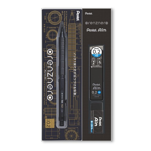 ⎪厭世文具⎪日本 pentel orenznero Pentel Ain 自動出芯自動鉛筆 筆芯 橡皮擦限定套組-規格圖11