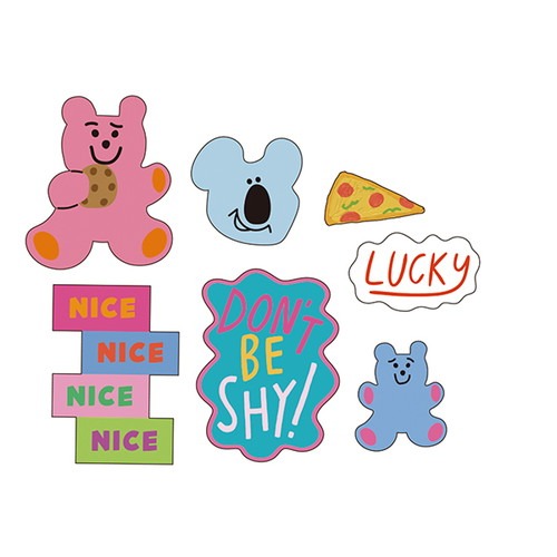 ⎪厭世文具⎪日本Greeting Life CHIC_熊熊 7入防水貼紙包-細節圖2
