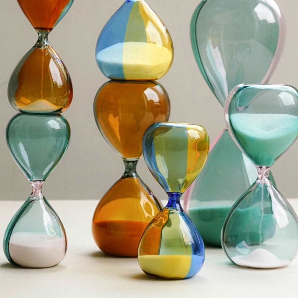 ⎪厭世文具⎪日本 Hightide penco 雙色玻璃砂時計沙漏 M 10分鐘-細節圖2