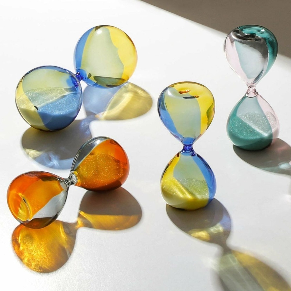 ⎪厭世文具⎪日本 Hightide penco 雙色玻璃砂時計沙漏 M 10分鐘-細節圖4