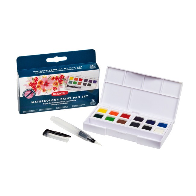 ⎪厭世文具⎪英國 DERWENT- Inktense 水彩色塊12色旅行盒-細節圖2