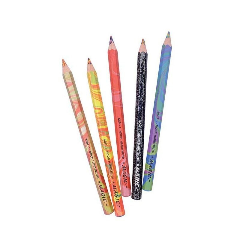 ⎪厭世文具⎪捷克 KOH-I-NOOR 六角彩虹魔術色鉛筆 5入組-細節圖2