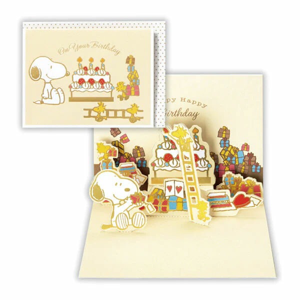 ⎪厭世文具⎪日本 Hallmark 史努比蛋糕 禮物 慶祝生日 卡片-細節圖3