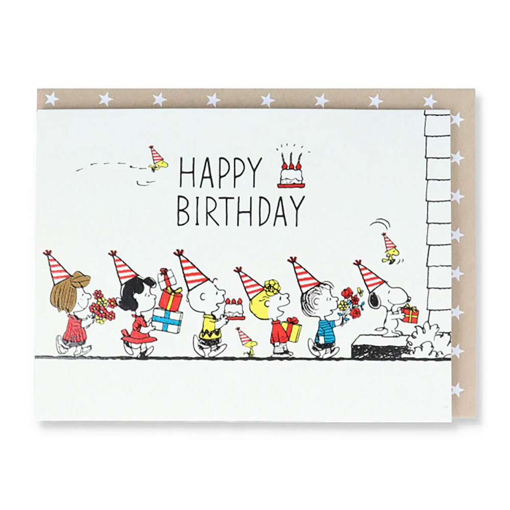 ⎪厭世文具⎪日本 Hallmark  史努比禮物派對慶祝生日 卡片-細節圖2