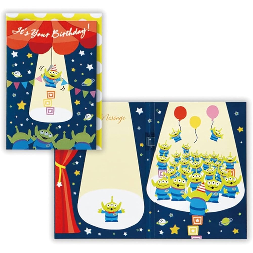 ⎪厭世文具⎪日本 Hallmark 迪士尼玩具總動員 三眼怪 抓子 生日音樂卡-細節圖2
