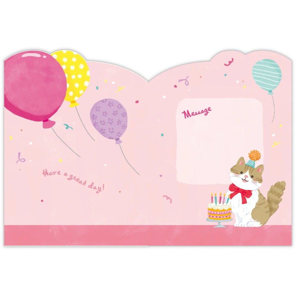 ⎪厭世文具⎪日本 Hallmark  貓咪生日慶祝音樂盒卡片-細節圖4