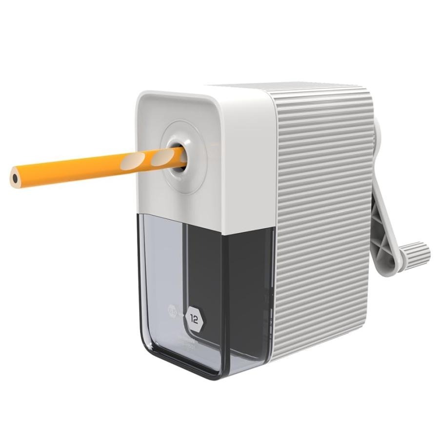 ⎪厭世文具⎪日本 nakabayashi 全尺寸削筆器：6.5 - 9mm鉛筆皆可削 白色-細節圖2